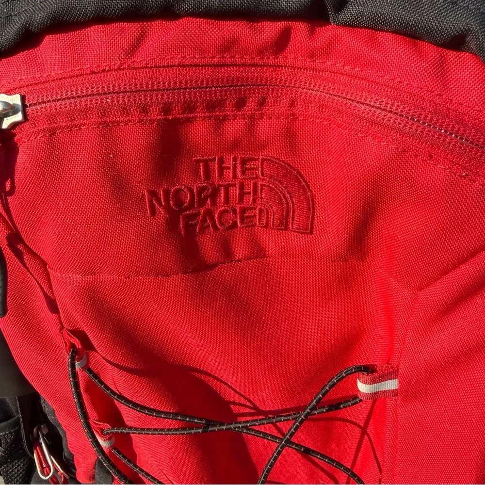 The North Face Muirs Red and Black Backpack
